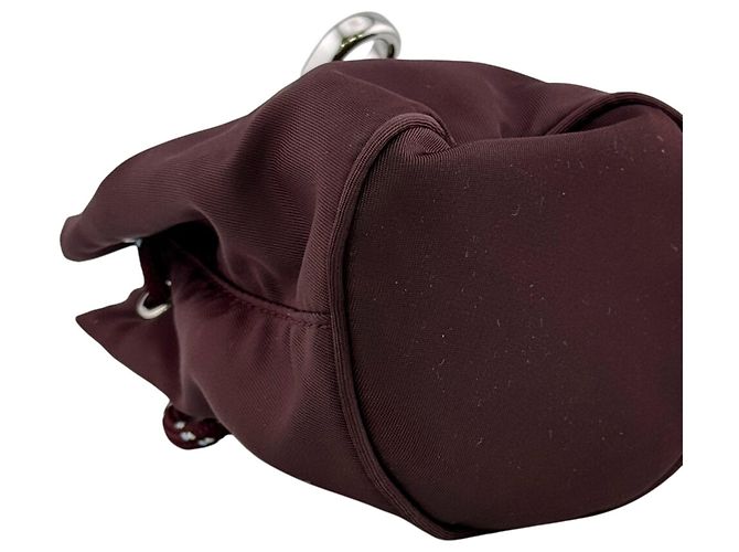 Portachiavi Prada Re-Nylon Marrone - vista 3