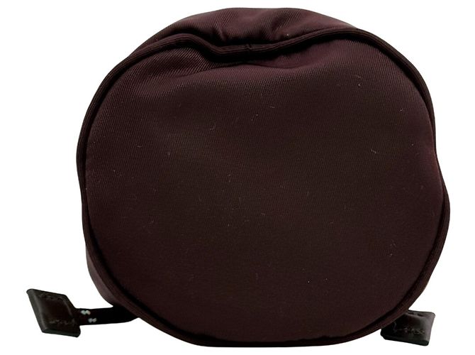Portachiavi Prada Re-Nylon Marrone - vista 5