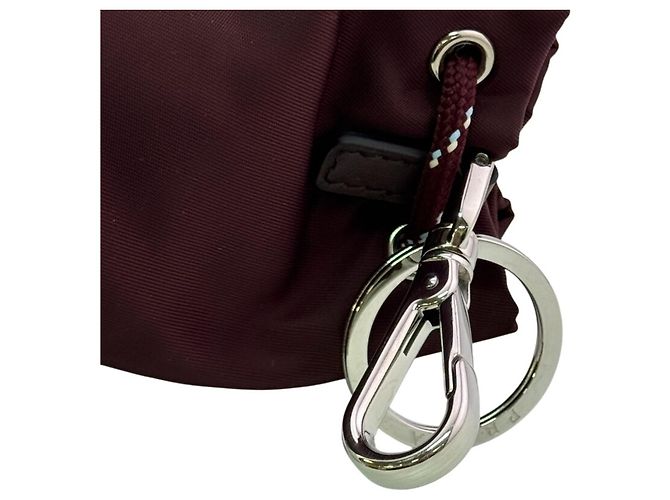 Portachiavi Prada Re-Nylon Marrone - vista 6