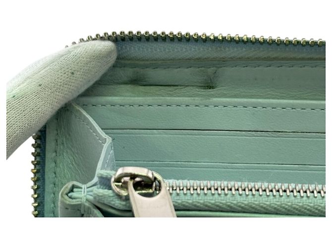 Zippy Louis Vuitton Mahina Blue Long Wallet Blau - Ansicht 7