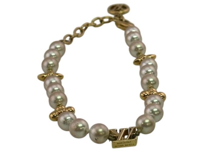 Bracciale Charm Louis Vuitton Bianco D'oro - vista 2