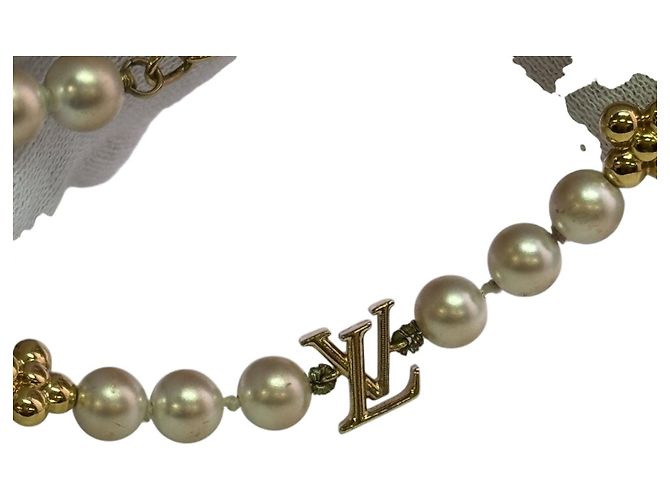 Bracciale Charm Louis Vuitton Bianco D'oro - vista 3