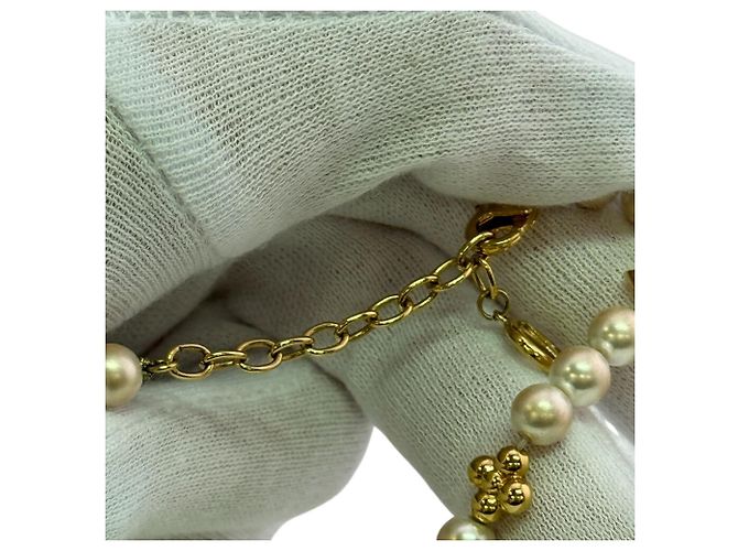 Bracciale Charm Louis Vuitton Bianco D'oro - vista 5
