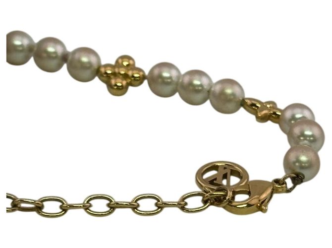 Bracciale Charm Louis Vuitton Bianco D'oro - vista 7