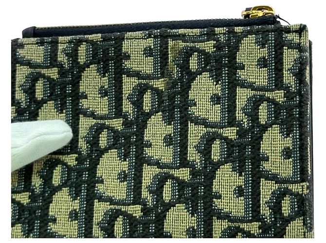 Cartera de doble pliegue Christian Dior Dior Montaigne 30, Navy Azul marino - vista 3