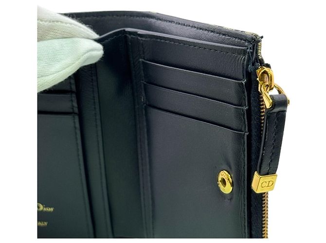 Cartera de doble pliegue Christian Dior Dior Montaigne 30, Navy Azul marino - vista 7