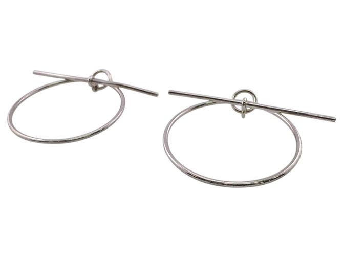 Hermès Brincos Loop MM Silver Stud HERMES Prata - vista 2