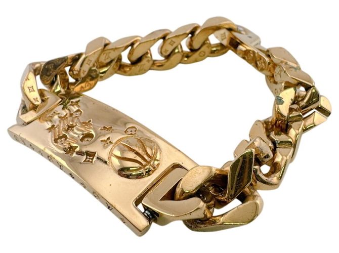 Bracciale Charm Louis Vuitton LVXNBA in oro D'oro - vista 2