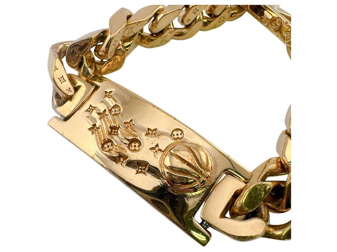 Bracciale Charm Louis Vuitton LVXNBA in oro D'oro - vista 3