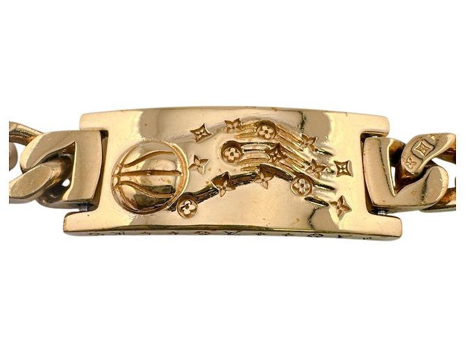 Bracciale Charm Louis Vuitton LVXNBA in oro D'oro - vista 8