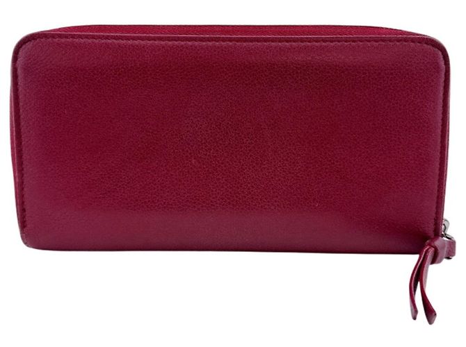 Louis Vuitton Zippy Lockme Long Wallet Braun Rot - Ansicht 2