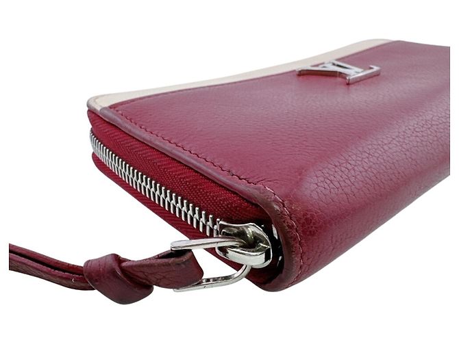 Louis Vuitton Zippy Lockme Long Wallet Braun Rot - Ansicht 4