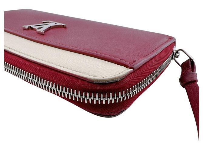Louis Vuitton Zippy Lockme Long Wallet Braun Rot - Ansicht 5