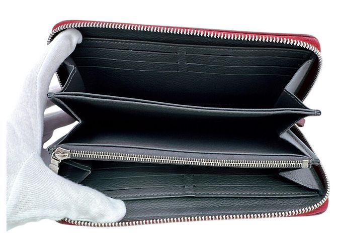 Louis Vuitton Zippy Lockme Long Wallet Braun Rot - Ansicht 6