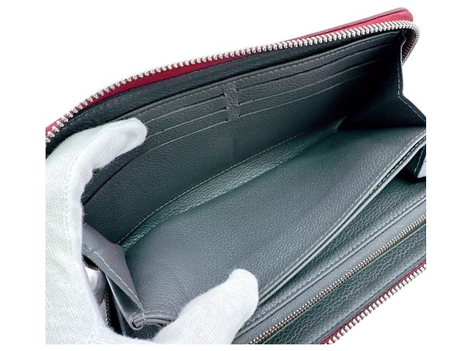 Louis Vuitton Zippy Lockme Long Wallet Braun Rot - Ansicht 7