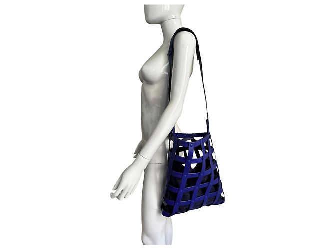 Bolso Issey Miyake Spiral Grid 38 - Ultra Violet Azul Morado oscuro - vista 17