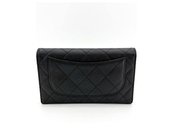 Boy Chanel Timeless Long Wallet aus Lammleder medium Schwarz - Ansicht 3