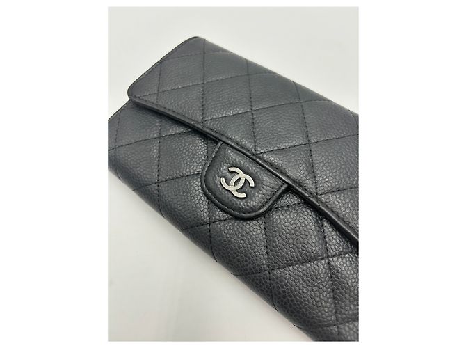 Boy Chanel Timeless Long Wallet aus Lammleder medium Schwarz - Ansicht 7