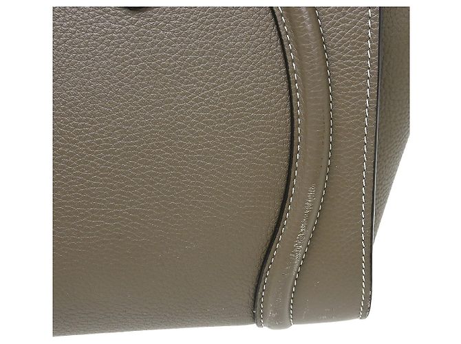 Céline Celine Luggage Grainy Leather Mini Castaño - vista 6