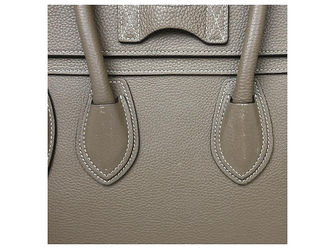 Céline Celine Luggage Grainy Leather Mini Castaño - vista 7