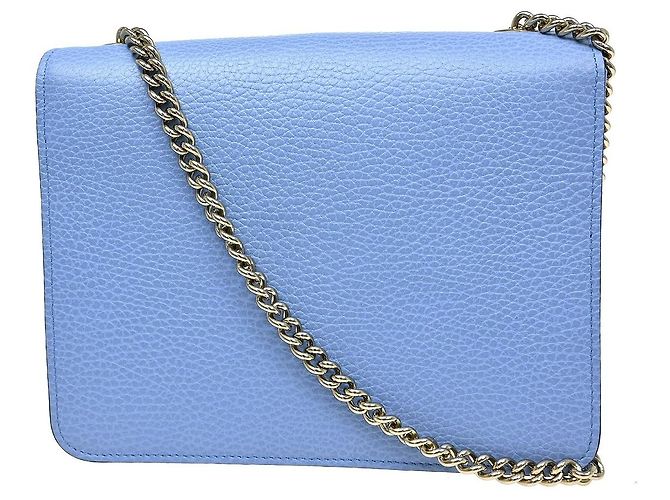 Gucci Interlocking Leather Small Blau - Ansicht 2
