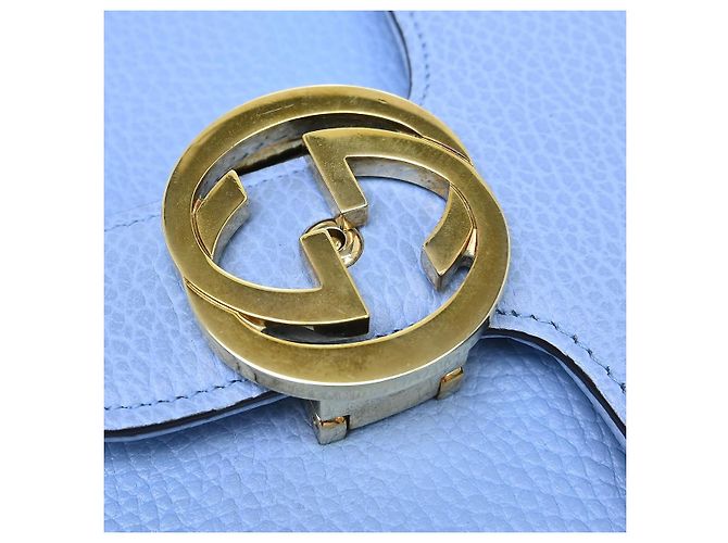 Gucci Interlocking Leather Small Blau - Ansicht 7