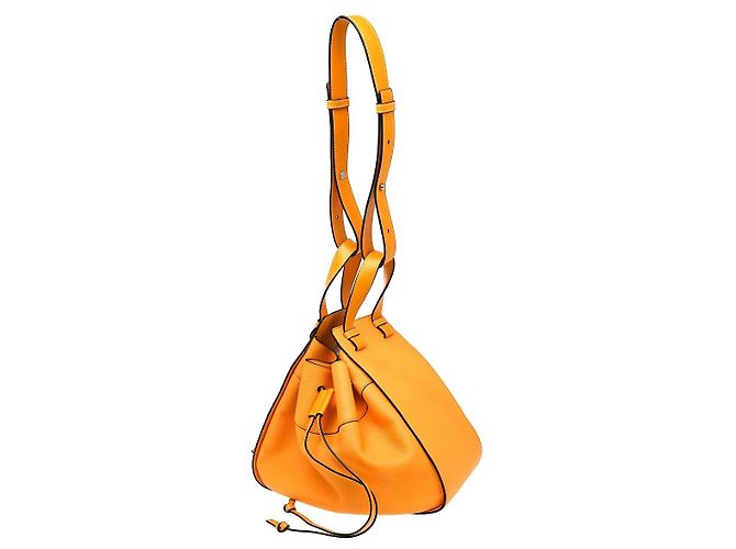 Loewe Hammock Leather Small Arancione - vista 2
