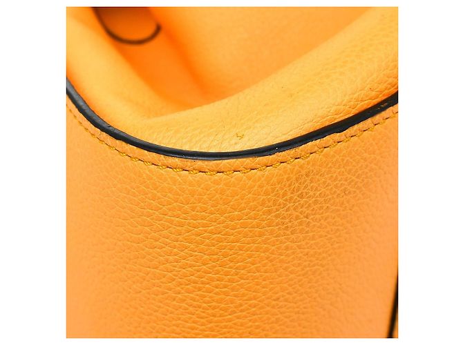 Loewe Hammock Leather Small Arancione - vista 6