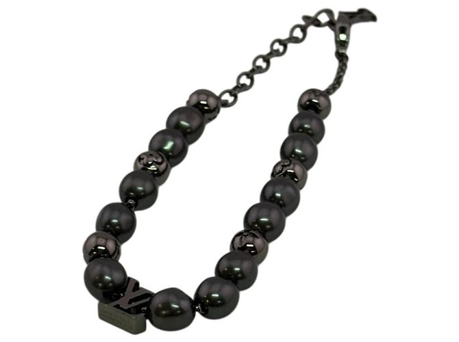 Bracciale rigido Louis Vuitton Monogram Pearl Metallico Monogramma - vista 2