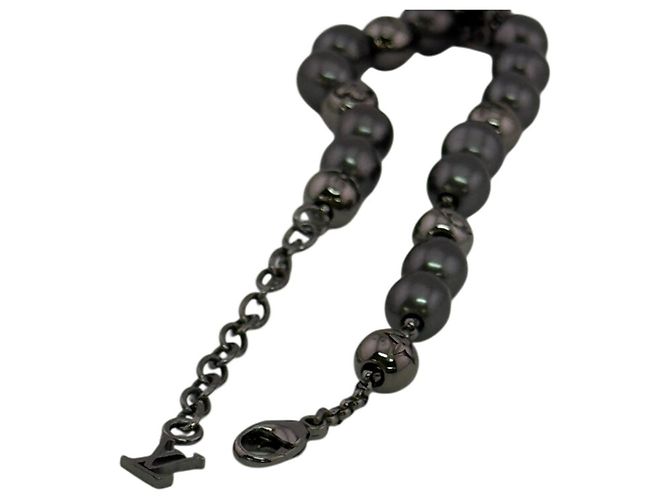 Bracciale rigido Louis Vuitton Monogram Pearl Metallico Monogramma - vista 7