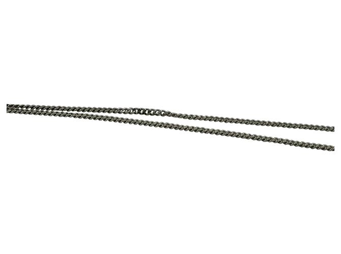 Fendi Silberne Halskette mit Strasssteinen - Ansicht 4