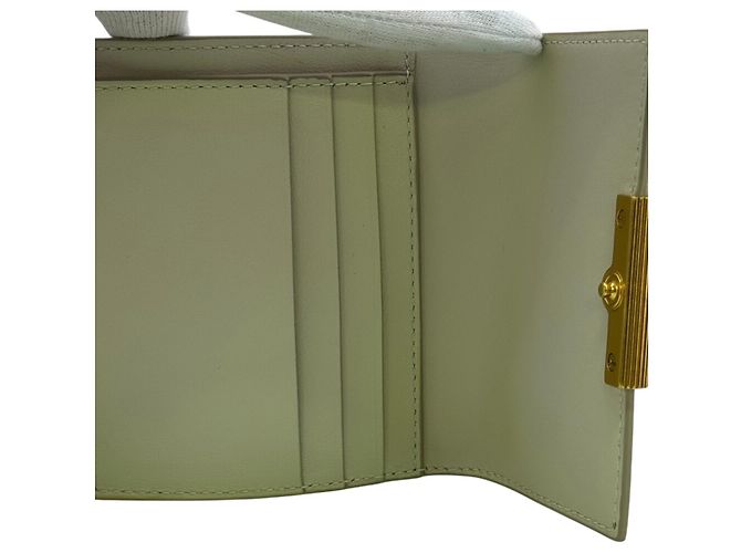 Cartera tríptico de cuero blanco Bottega Veneta - vista 6