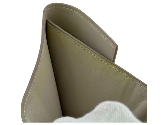 Cartera tríptico de cuero blanco Bottega Veneta - vista 9