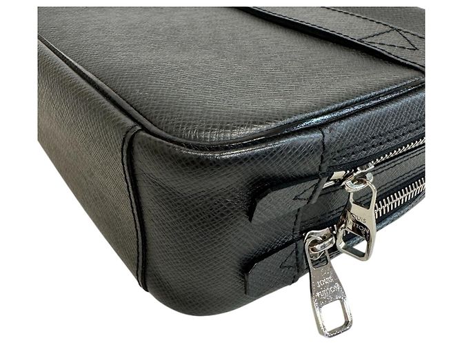 Pochette Louis Vuitton Neo Pavel Second Pouch Clutch Bag Nero Grigio - vista 3