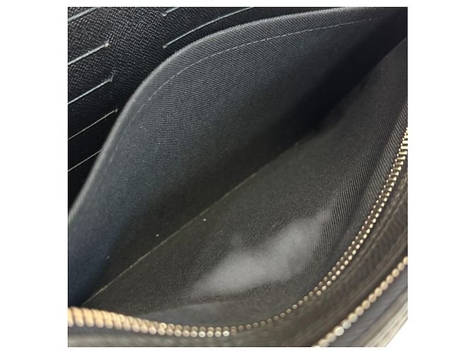 Pochette Louis Vuitton Neo Pavel Second Pouch Clutch Bag Nero Grigio - vista 7