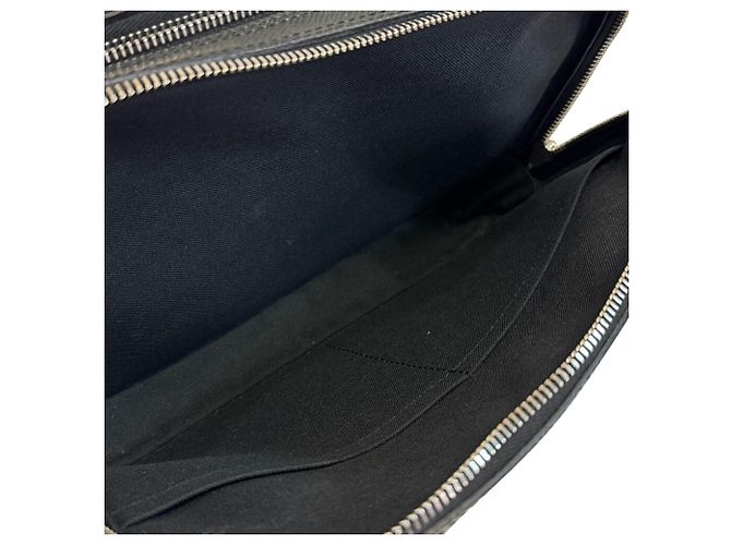 Pochette Louis Vuitton Neo Pavel Second Pouch Clutch Bag Nero Grigio - vista 8