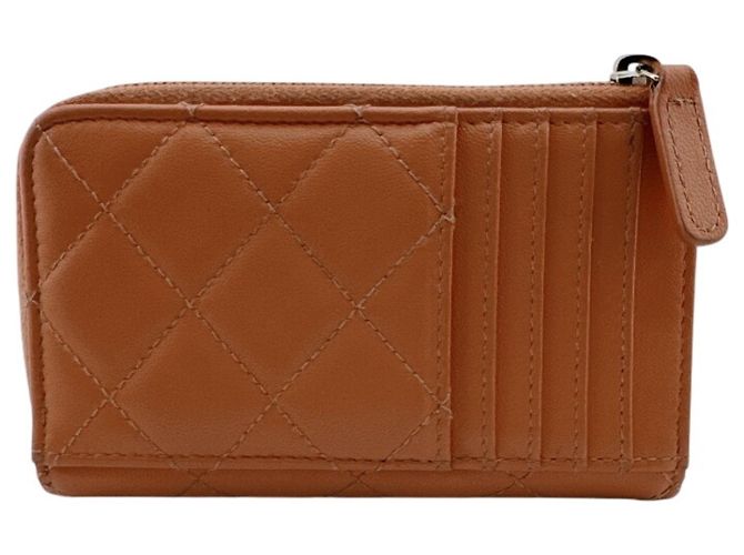 CHANEL Fragment Case Matelassé Wallet Orange - view 2