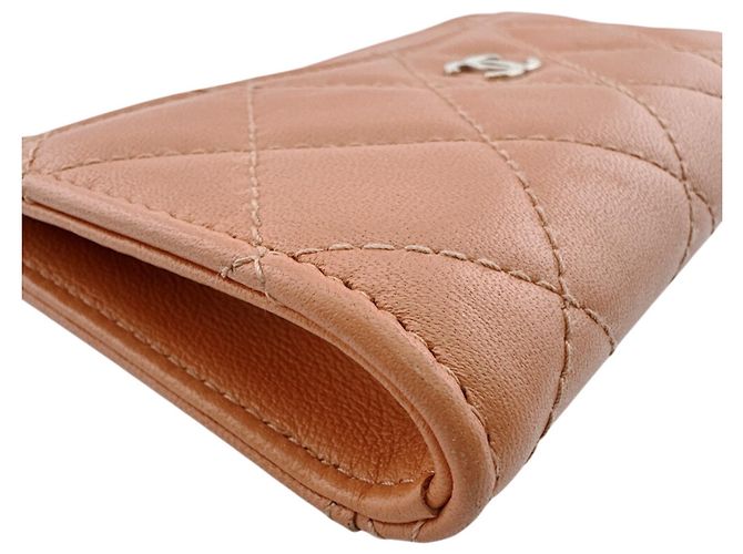 CHANEL Fragment Case Matelassé Wallet Orange - view 5