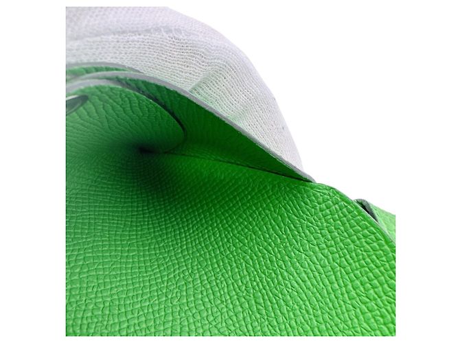 Hermès Cartera para tarjetas Hermes Calvi Duo en verde - vista 10