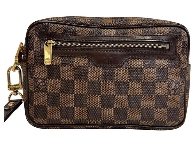 Clutch Louis Vuitton N61739 Marrone - vista 2