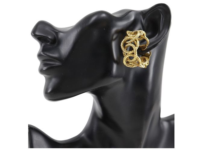 Orecchini a clip Chanel Vintage Rope Chain - vista 2
