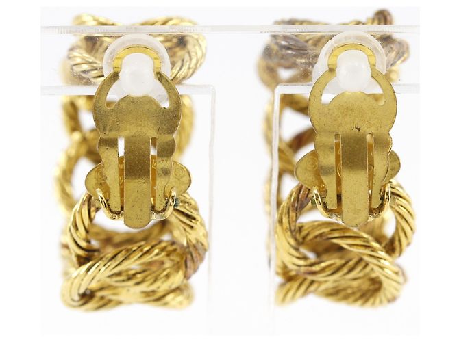 Orecchini a clip Chanel Vintage Rope Chain - vista 3