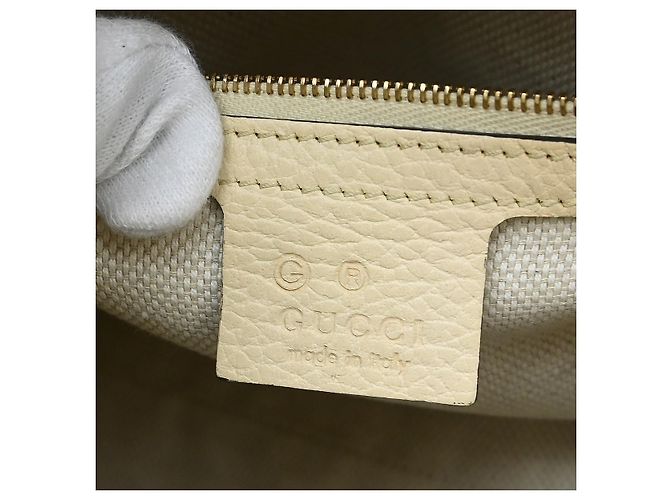 Borsa Gucci Soho Convertible Top Handle in pelle Medium Beige - vista 4