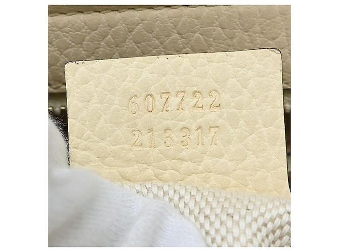 Borsa Gucci Soho Convertible Top Handle in pelle Medium Beige - vista 5