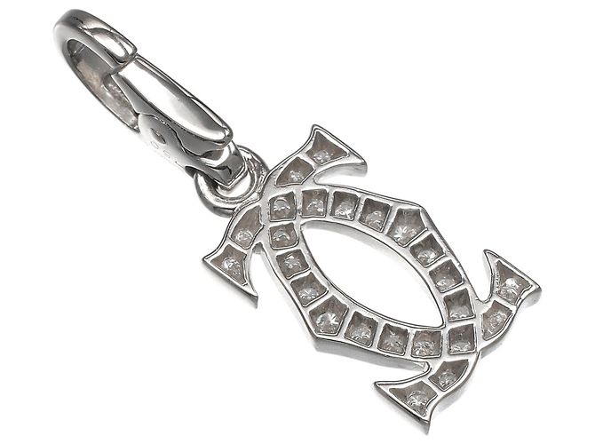 Colgante Charm 2C de Cartier en oro blanco de 18K - vista 2