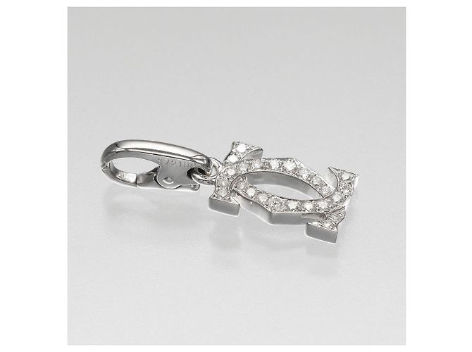 Colgante Charm 2C de Cartier en oro blanco de 18K - vista 4
