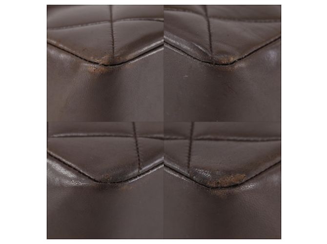 Borsa a Spalla Chanel Big Matelasse 34 Marrone - vista 4
