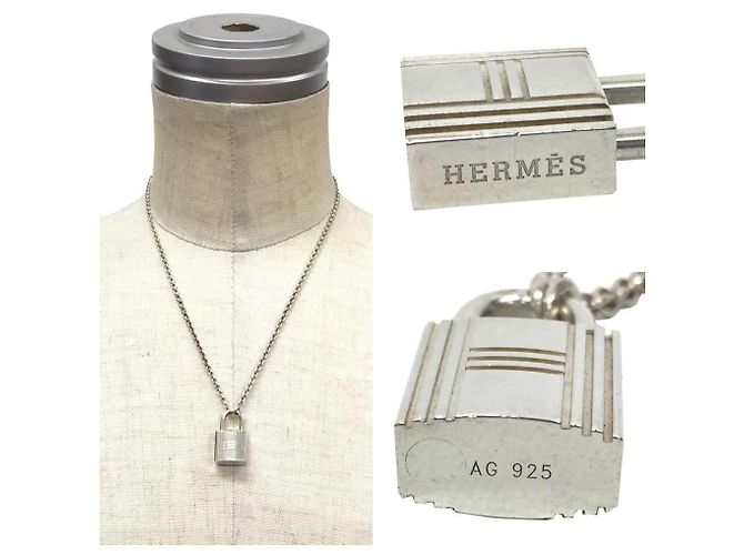 Hermès Collar de cadena Hermes Kelly Cadena Plata - vista 2