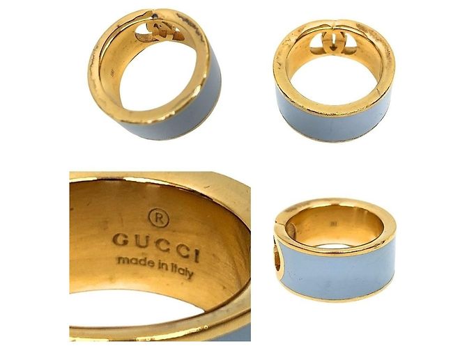 Anello Interlocking G in smalto Gucci - vista 3