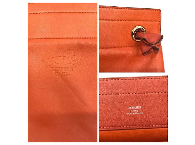 Hermès Borsa a Spalla Hermes Sac Aline Mini Arancione - vista 3